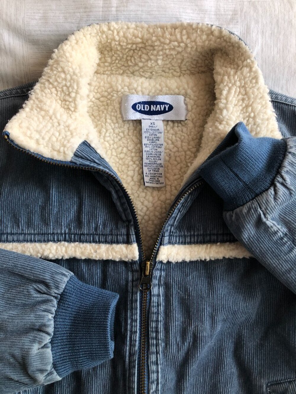 Old Navy Corduroy Sherpa Lined Jacket - Picture 3 of 7